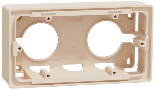 Коробка для наружнего монтажа Schneider Electric Unica New 2-м. бежевый картинка